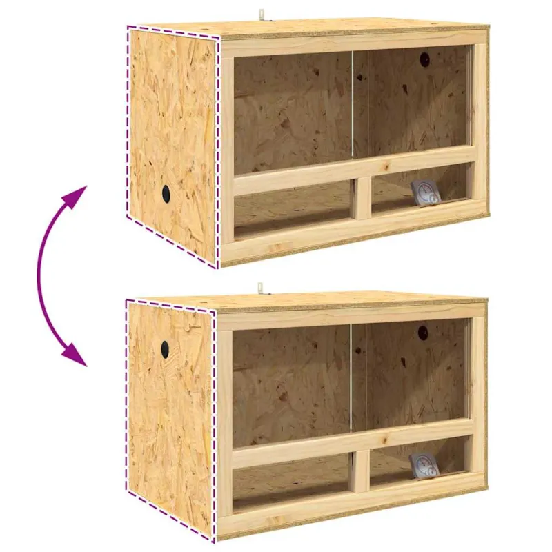 Terariumas Ruda 80 x 50 x 50 cm OSB
