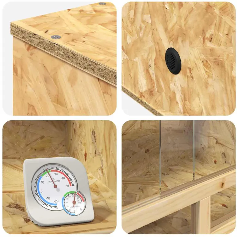 Terariumas Ruda 100 x 40 x 40 cm OSB