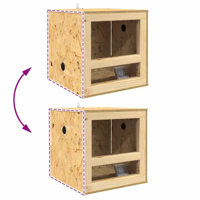 Terariumas Ruda 40 x 40 x 40 cm OSB