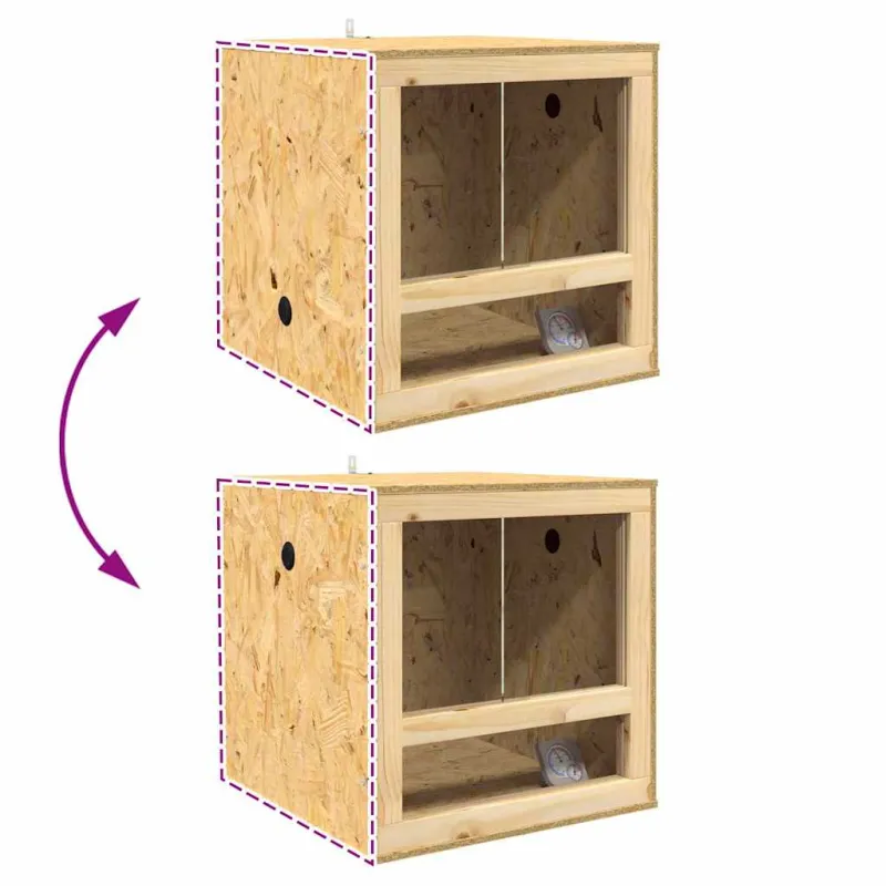Terariumas Ruda 50 x 50 x 50 cm OSB