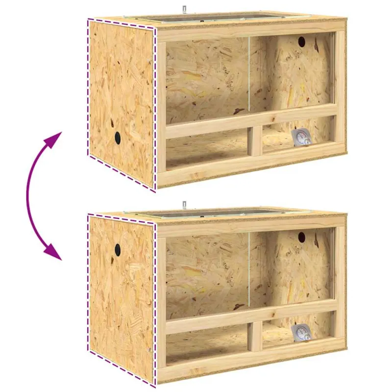 Terariumas Ruda 80 x 50 x 50 cm OSB