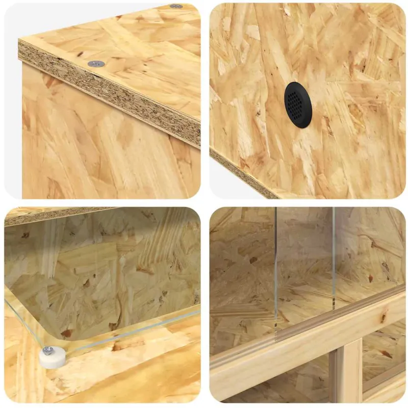Terariumas Ruda 100 x 50 x 50 cm OSB