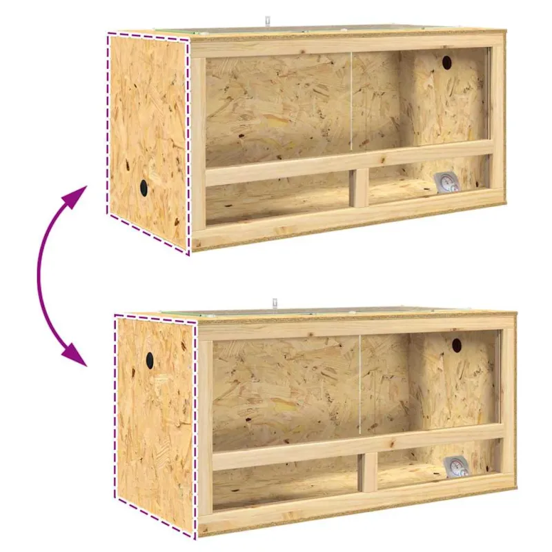 Terariumas Ruda 100 x 50 x 50 cm OSB