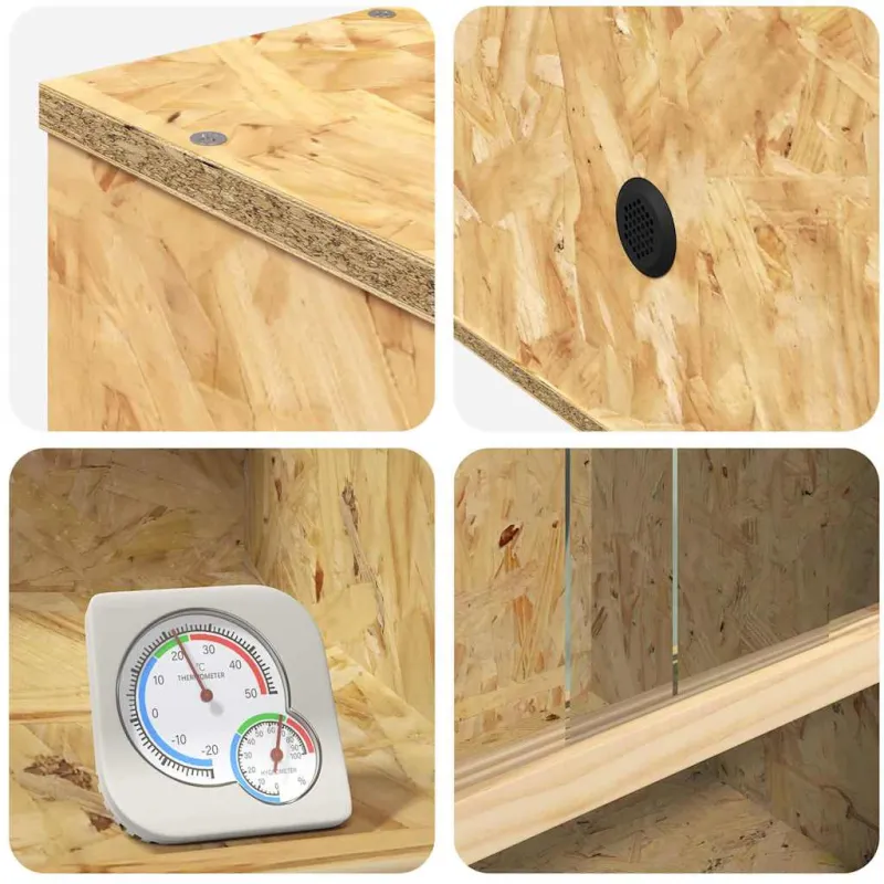 Terariumas Ruda 50 x 50 x 100 cm OSB