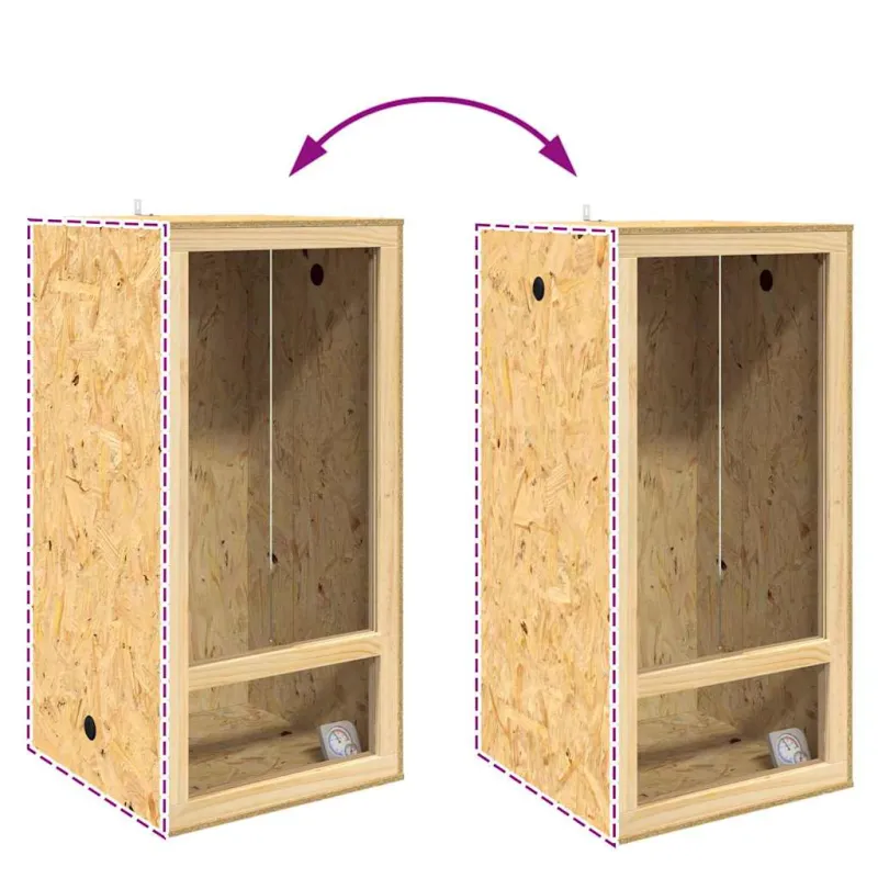 Terariumas Ruda 50 x 50 x 100 cm OSB