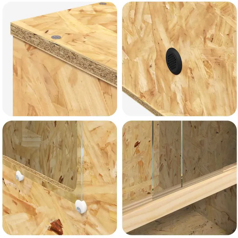 Terariumas Ruda 50 x 50 x 100 cm OSB