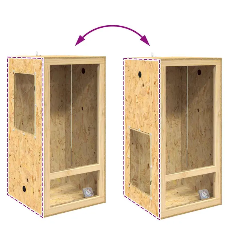 Terariumas Ruda 50 x 50 x 100 cm OSB