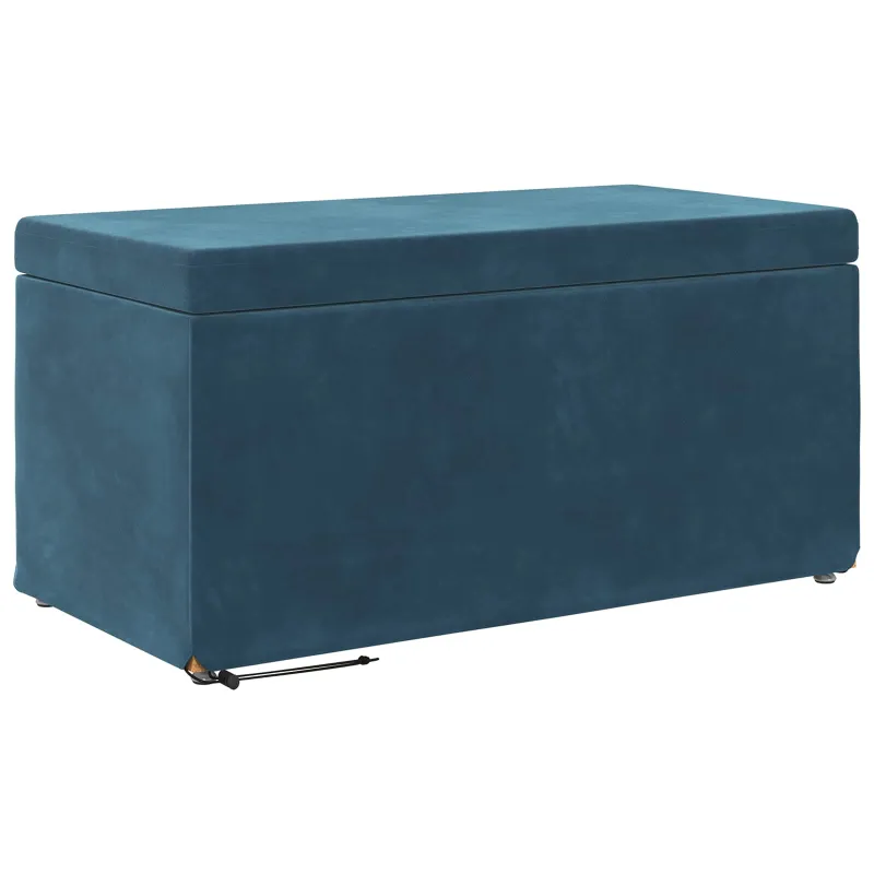 Sūpynes Mėlyna 81 x 41 x 40 cm Velvetas ir Inžinerinė Medis