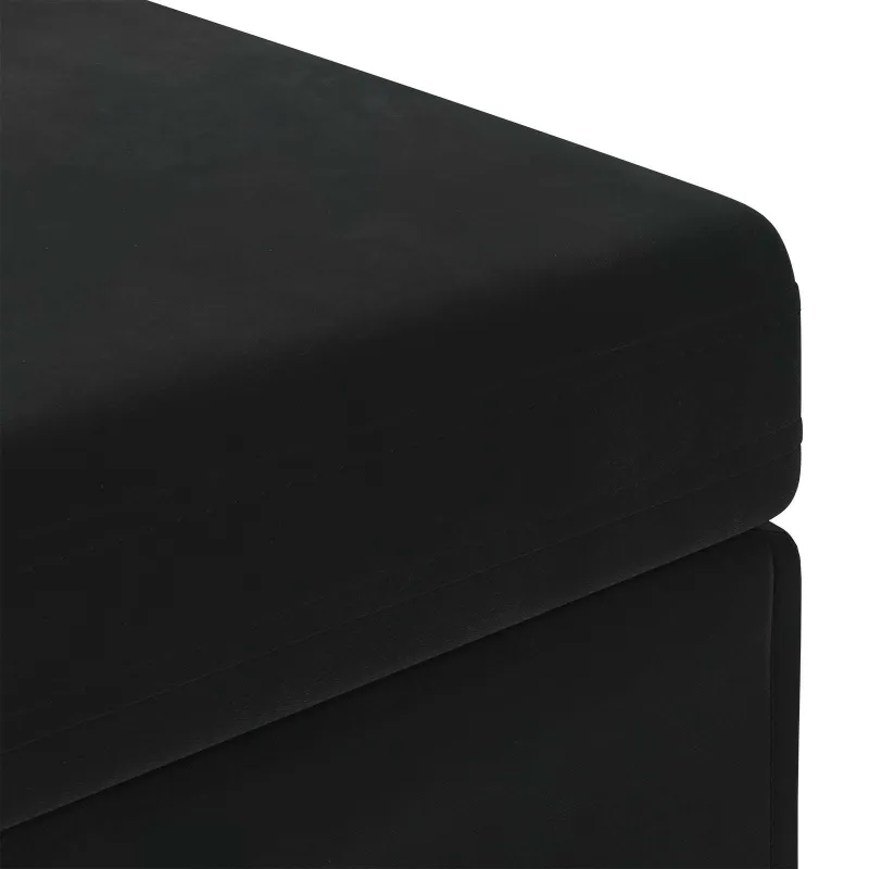 Sūpynes Juoda 81 x 41 x 40 cm Velvetas ir Inžinerinė Medis