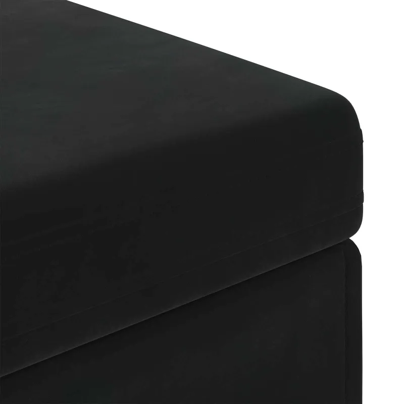 Sūpynes Juoda 101 x 41 x 40 cm Velvetas ir Inžinerinė Medis