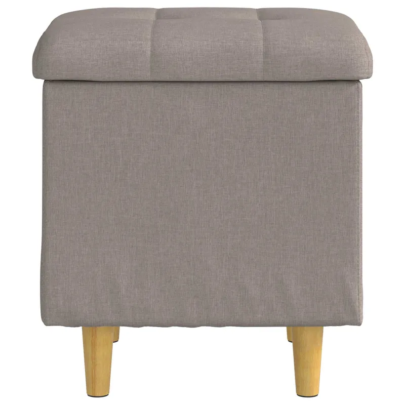 Laikymo osmanas su pagalve Taupe 40 x 40 x 45 cm audinys