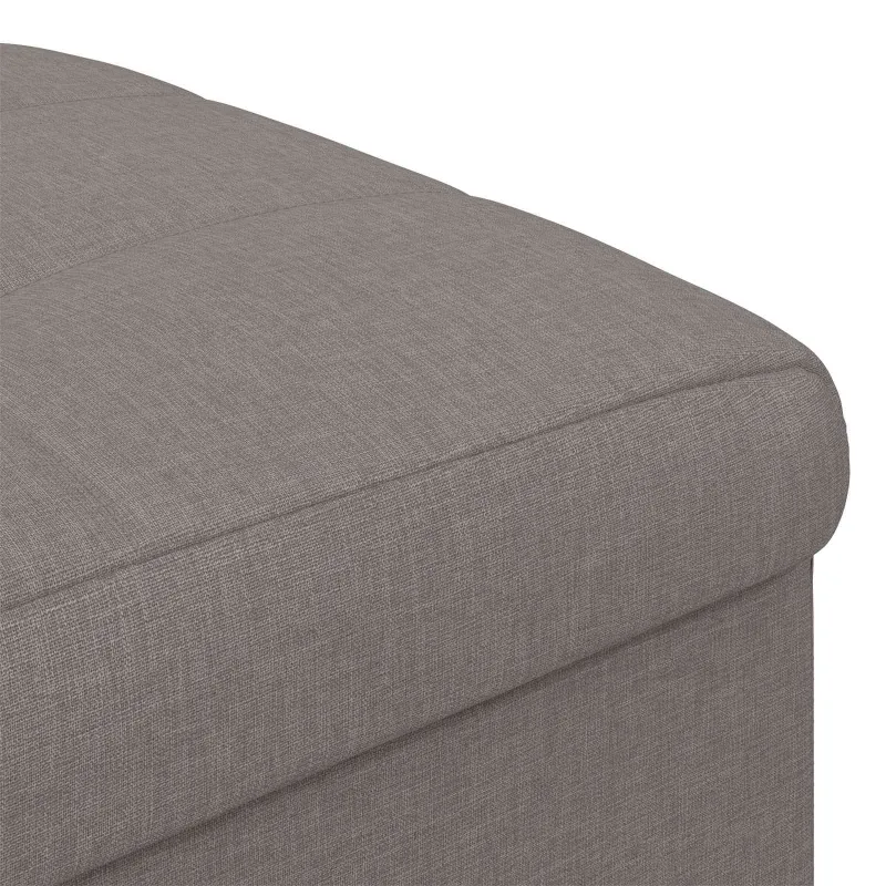 Laikymo osmanas su pagalve Taupe 40 x 40 x 45 cm audinys