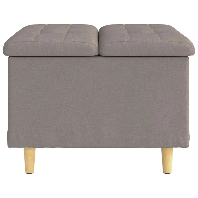 Laikymo osmanas su pagalve Taupe 60 x 60 x 45 cm audinys