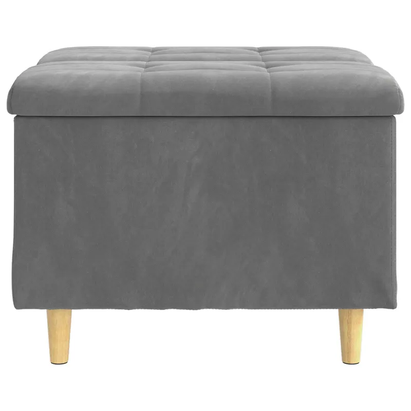 Laikymo osmanas Tamsiai pilka 60 x 60 x 45 cm Aksomas