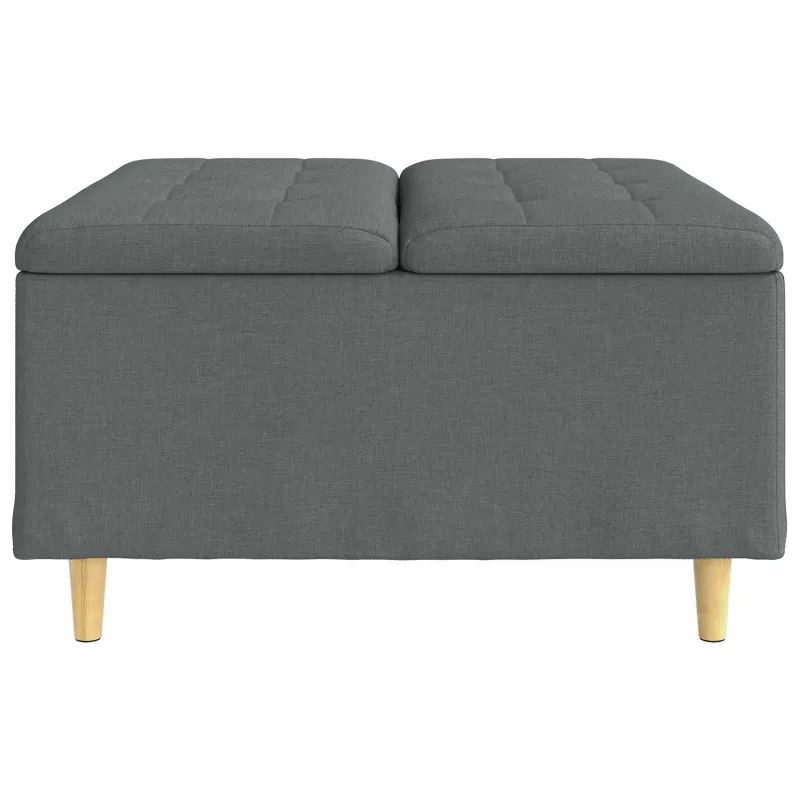 Laikymo osmanas Tamsiai pilka 80 x 80 x 45 cm audinys