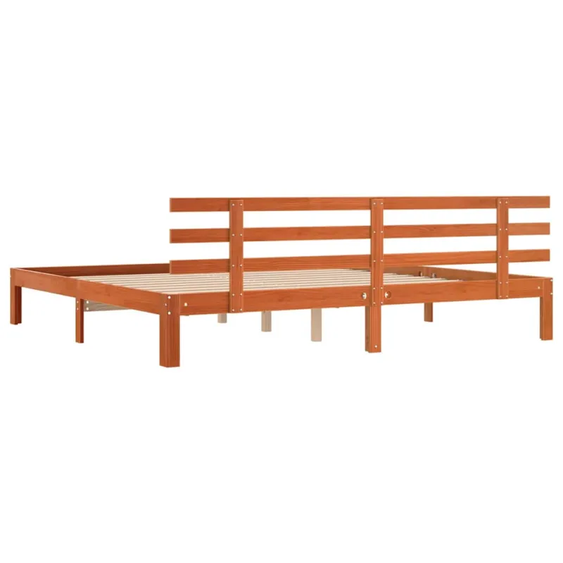 Lovos rėmas su galvūgalio Vaško ruda 203.5 x 205.5 x 69.5 cm
