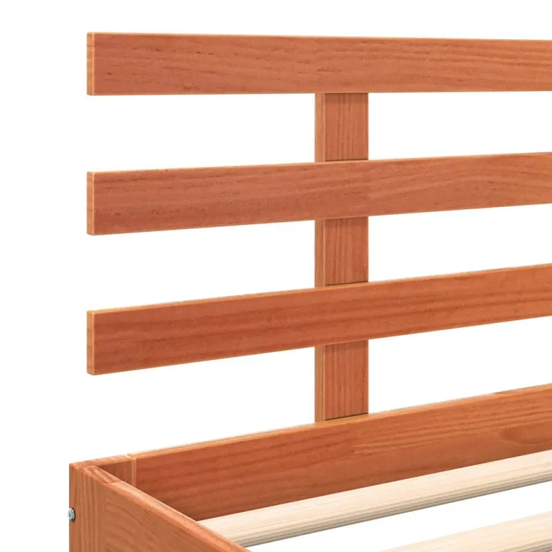 Lovos rėmas su galvūgalio Vaško ruda 203.5 x 205.5 x 69.5 cm