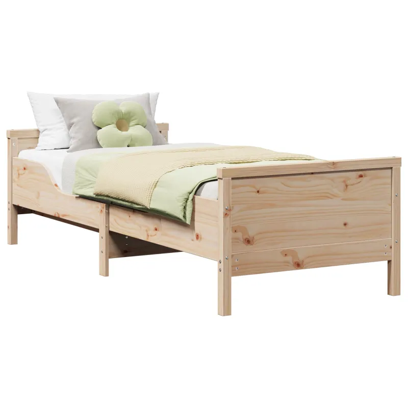 Lovos rėmas su galvūgalio Ruda 80 x 200 cm Apdirbta mediena