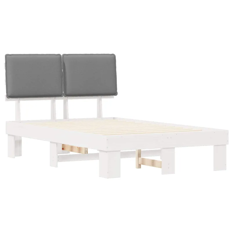 Lovo rėmas su apmuštu galvūgaliu Šviesiai pilka 120 x 200 cm