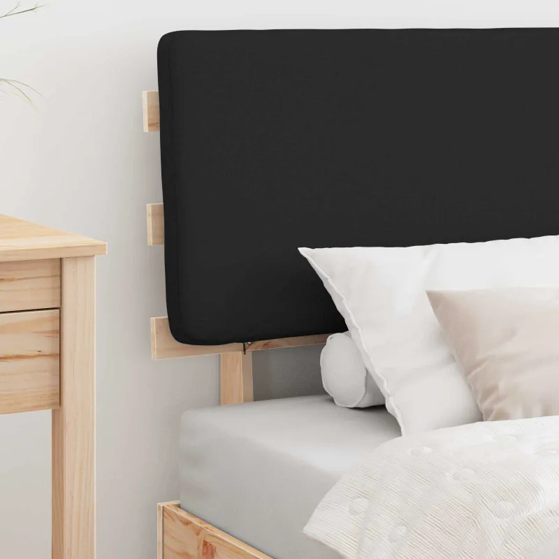 Lovo rėmas su apmuštu galvūgaliu Juoda 90 x 200 cm