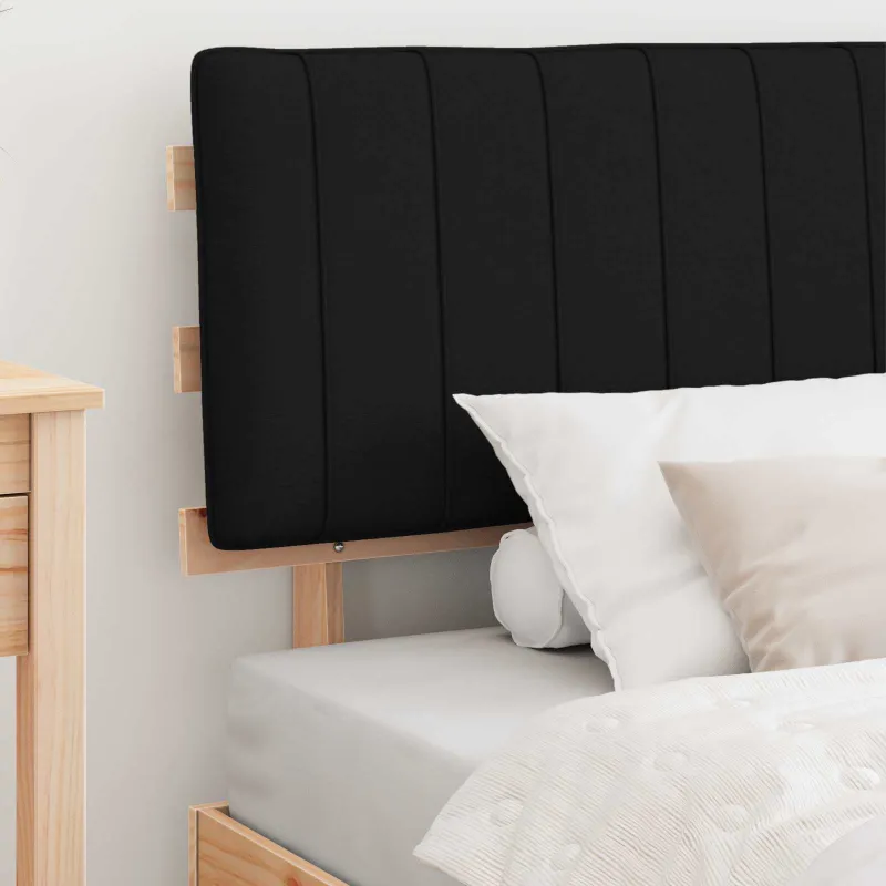 Lovo rėmas su apmuštu galvūgaliu Juoda 100 x 200 cm