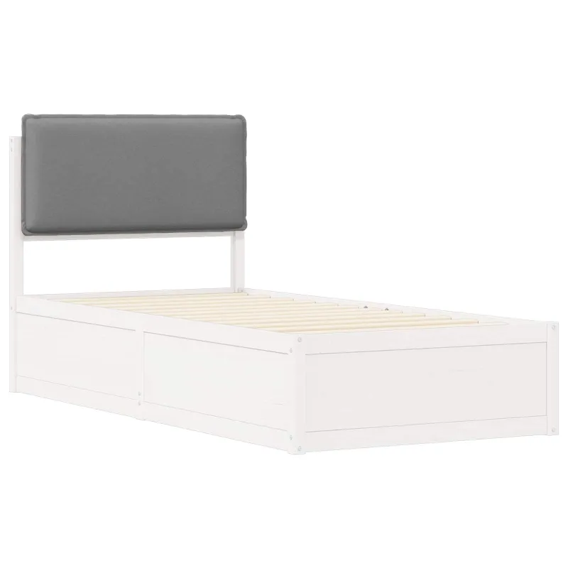 Lovo rėmas su apmuštu galvūgaliu Šviesiai pilka 90 x 200 cm