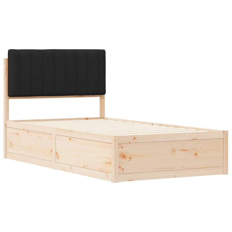 Lovo rėmas su apmuštu galvūgaliu Juoda 100 x 200 cm