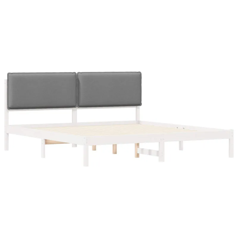 Lovo rėmas su apmuštu galvūgaliu Šviesiai pilka 180 x 200 cm