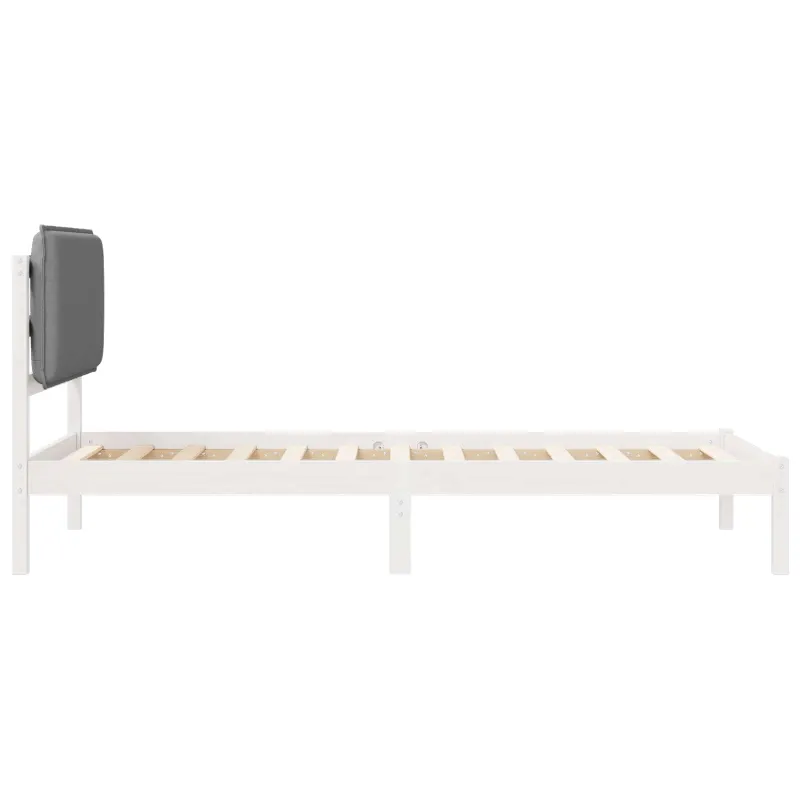 Lovo rėmas su apmuštu galvūgaliu Šviesiai pilka 80 x 200 cm