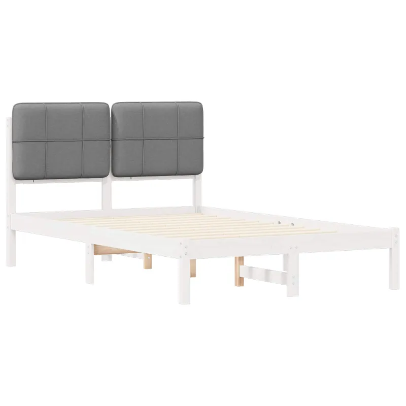 Lovo rėmas su apmuštu galvūgaliu Šviesiai pilka 120 x 200 cm