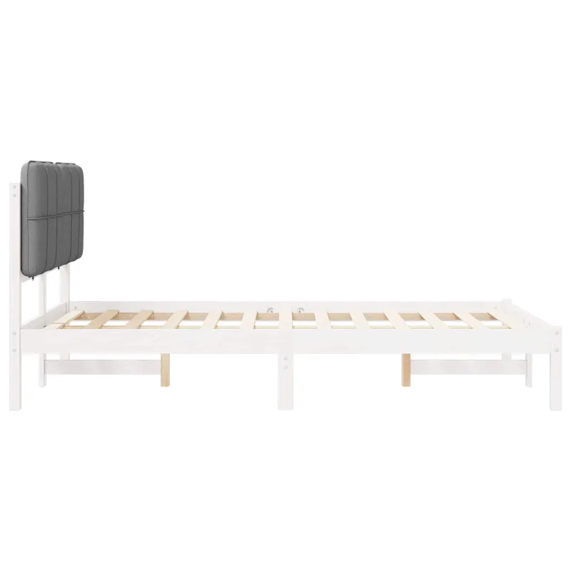 Lovo rėmas su apmuštu galvūgaliu Šviesiai pilka 120 x 200 cm