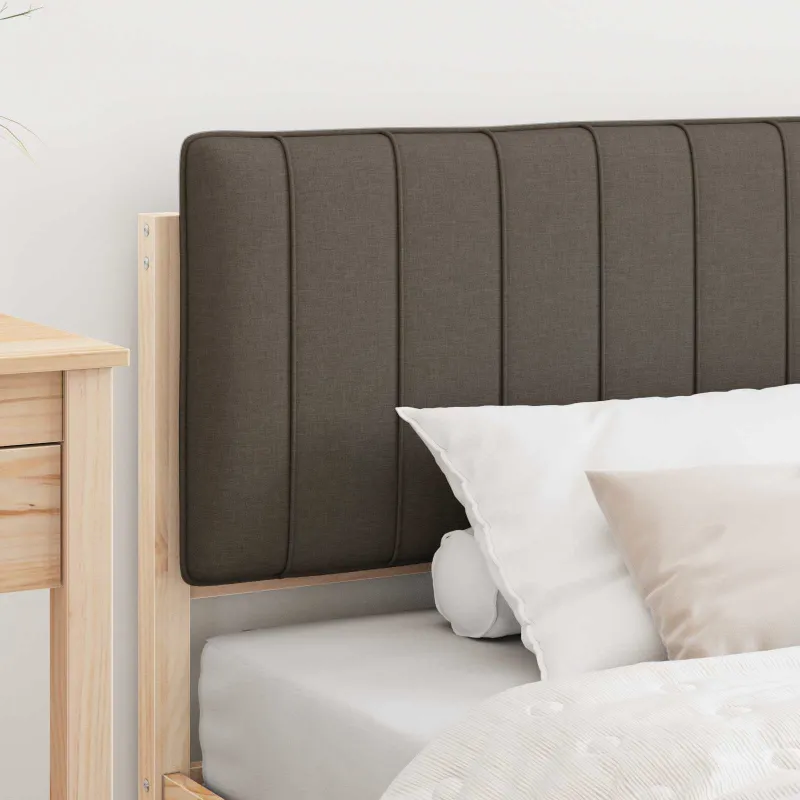 Lovo rėmas su apmuštu galvūgaliu Taupe 100 x 200 cm