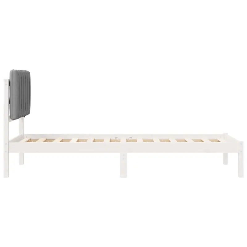 Lovo rėmas su apmuštu galvūgaliu Šviesiai pilka 80 x 200 cm