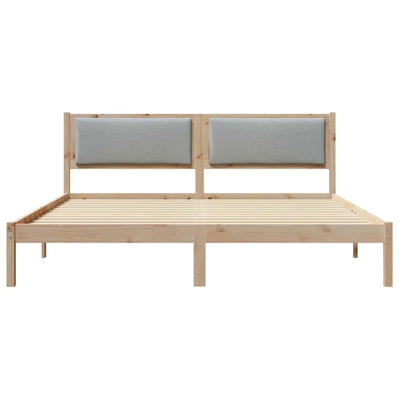 Lovos rėmas Šviesiai pilka 180 x 200 cm Kietos pušies mediena