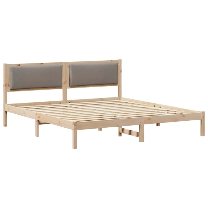 Lovos rėmas Taupe 180 x 200 cm Kietos pušies mediena