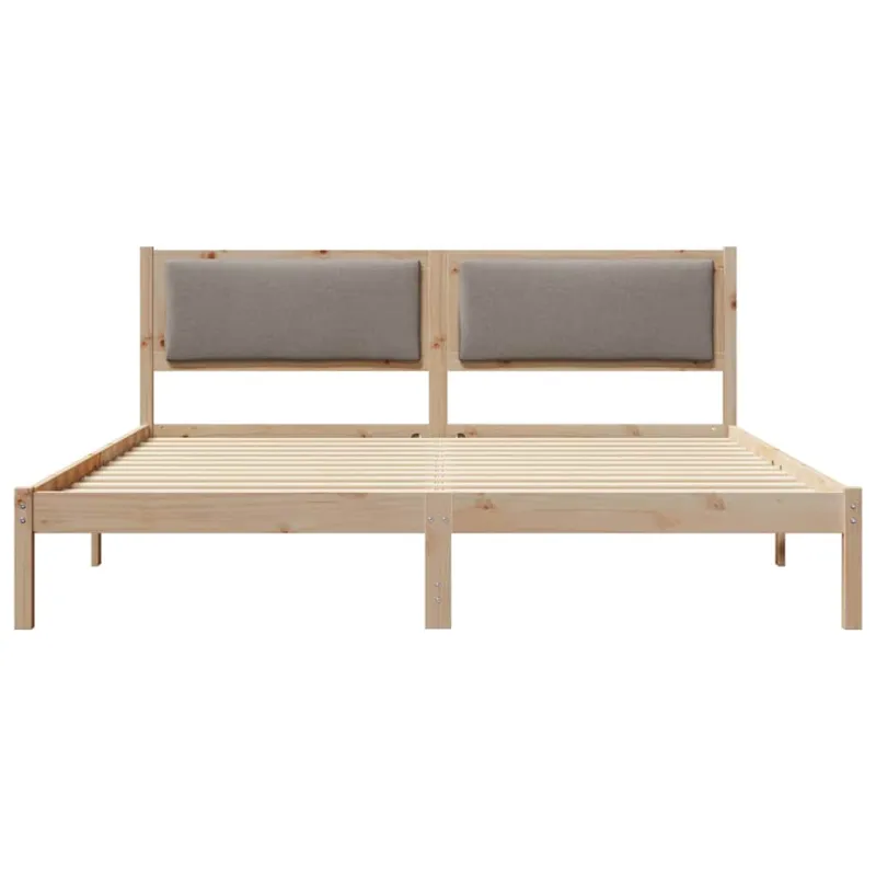 Lovos rėmas Taupe 180 x 200 cm Kietos pušies mediena