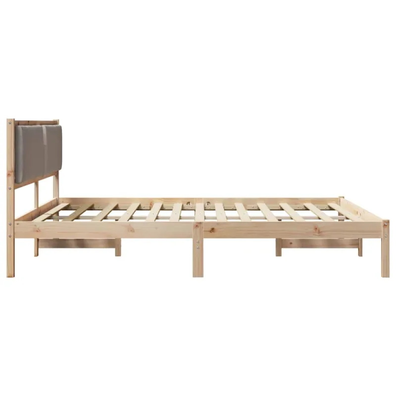 Lovos rėmas Taupe 180 x 200 cm Kietos pušies mediena