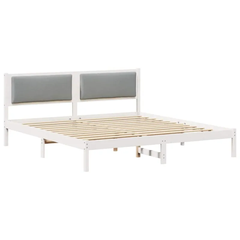 Lovos rėmas Šviesiai pilka 180 x 200 cm Kietos pušies mediena