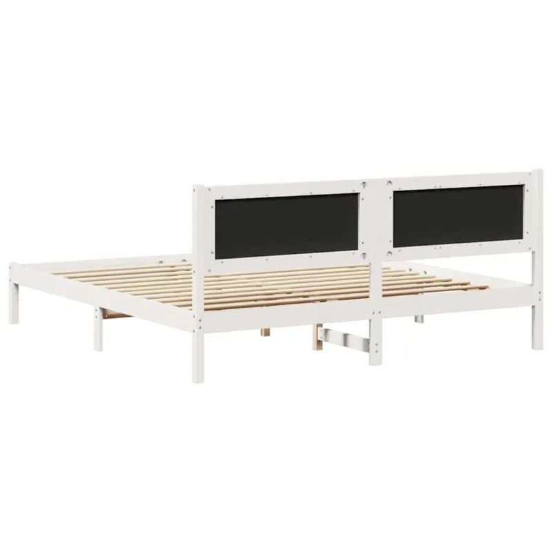 Lovos rėmas Šviesiai pilka 180 x 200 cm Kietos pušies mediena