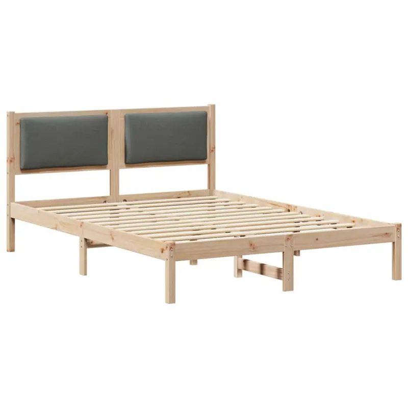 Lovos rėmas Tamsiai pilka 150 x 200 cm Kietos pušies mediena