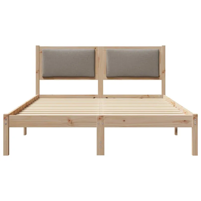 Lovos rėmas Taupe 150 x 200 cm Kietos pušies mediena