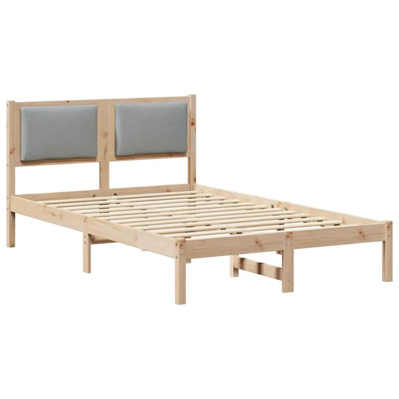 Lovos rėmas Šviesiai pilka 120 x 200 cm Kietos pušies mediena