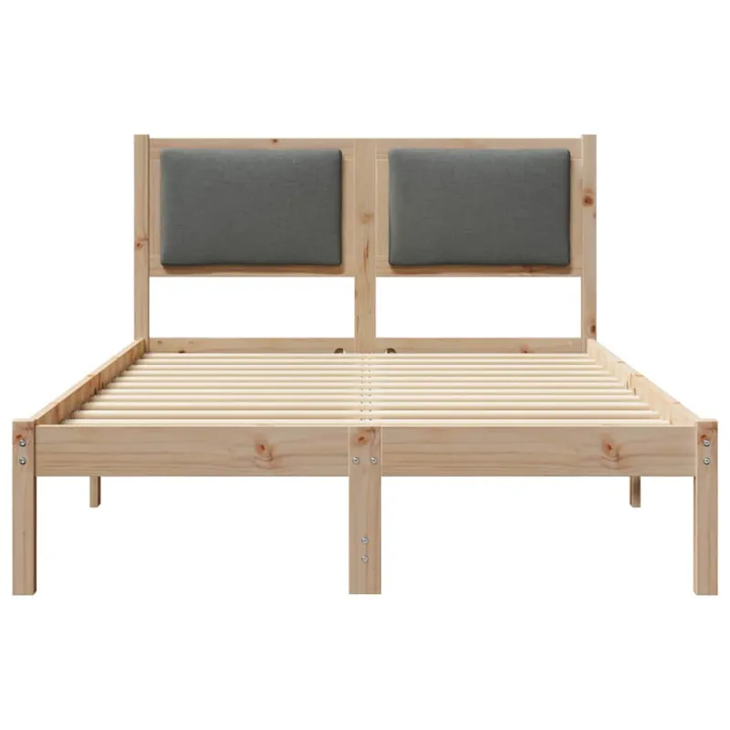 Lovos rėmas Tamsiai pilka 120 x 200 cm Kietos pušies mediena
