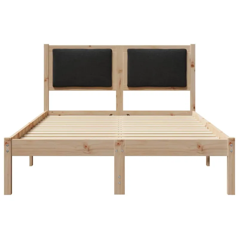 Lovos rėmas Juoda 120 x 200 cm Kietos pušies mediena