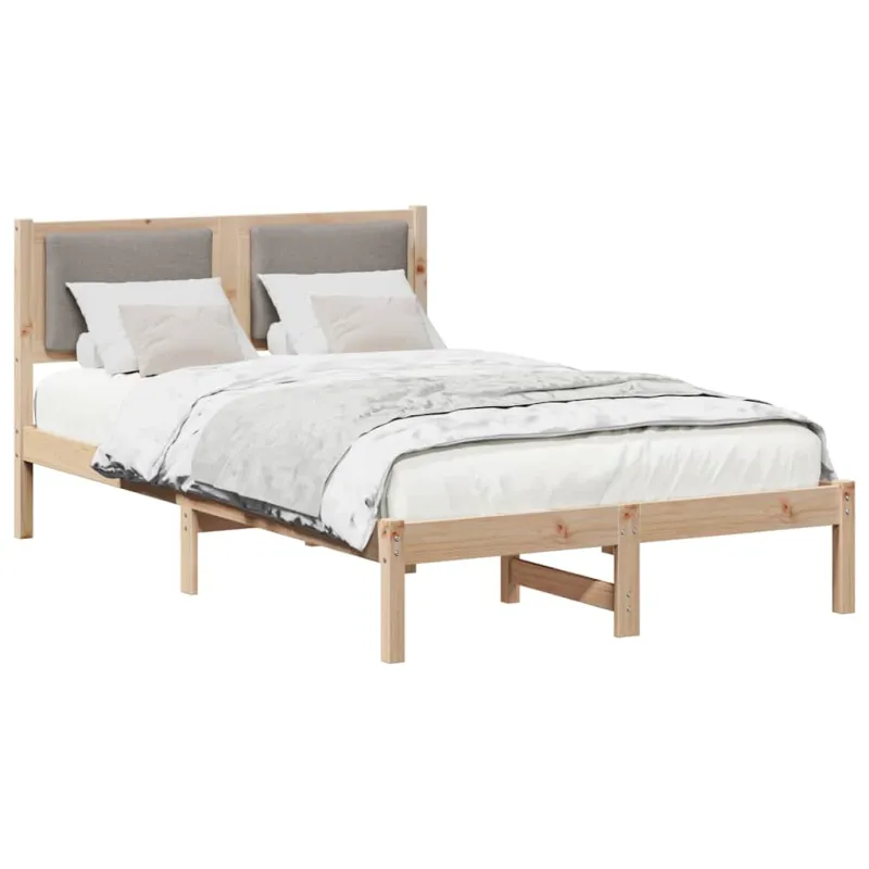 Lovos rėmas Taupe 120 x 200 cm Kietos pušies mediena