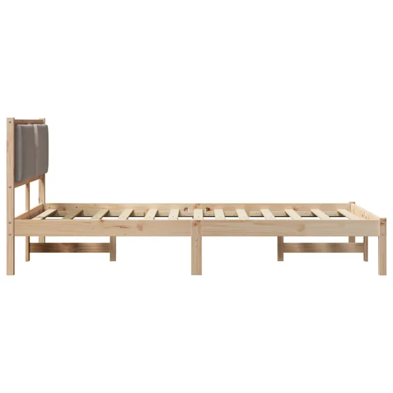 Lovos rėmas Taupe 120 x 200 cm Kietos pušies mediena