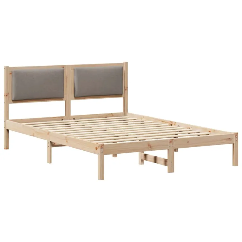 Lovos rėmas Taupe 140 x 190 cm Kietos pušies mediena