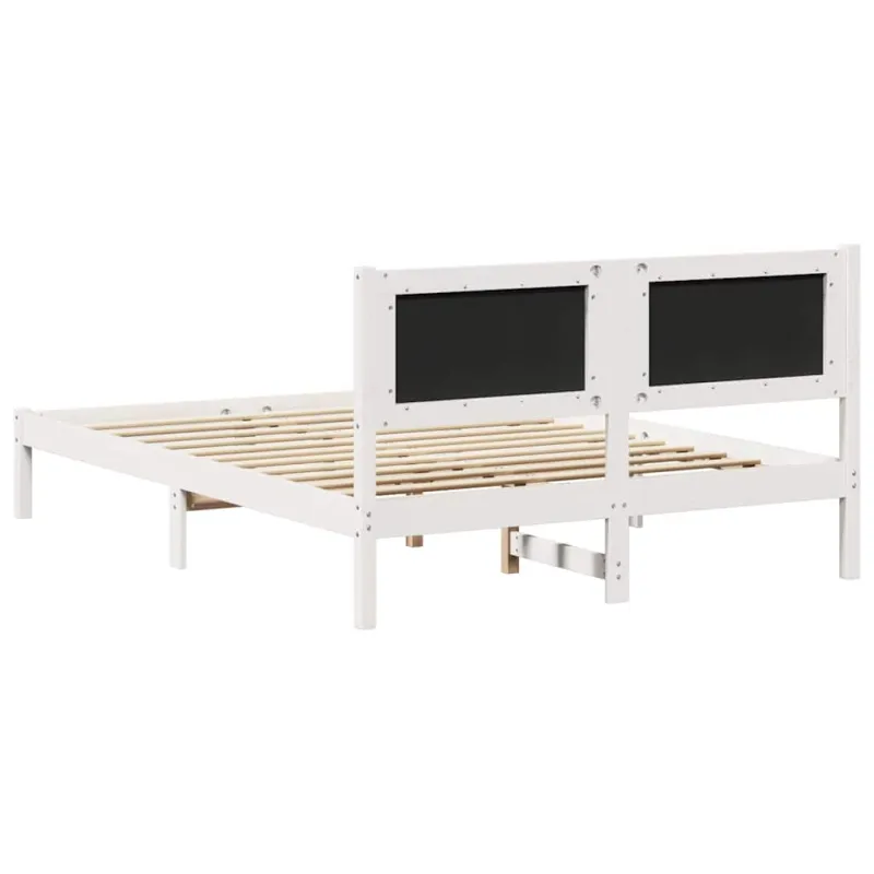Lovos rėmas Šviesiai pilka 135 x 190 cm Kietos pušies mediena