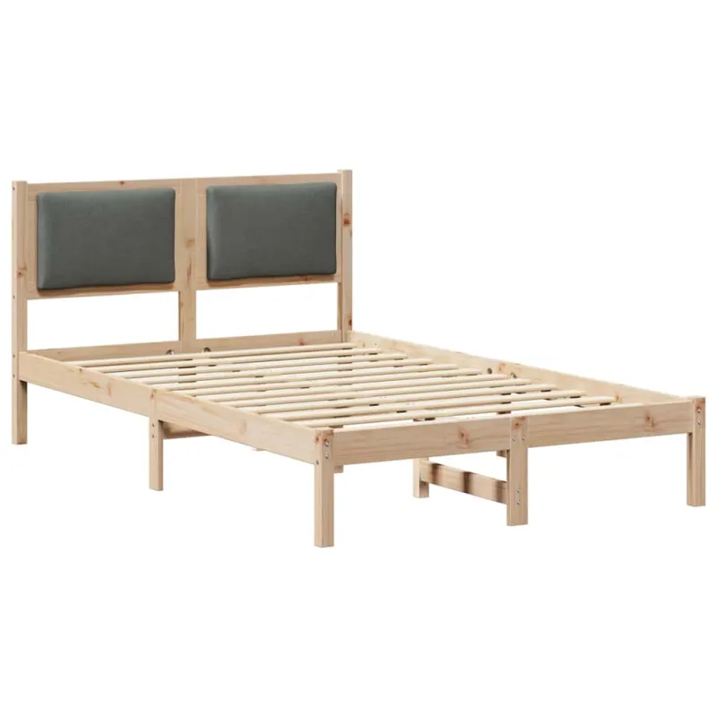 Lovos rėmas Tamsiai pilka 120 x 190 cm Kietos pušies mediena