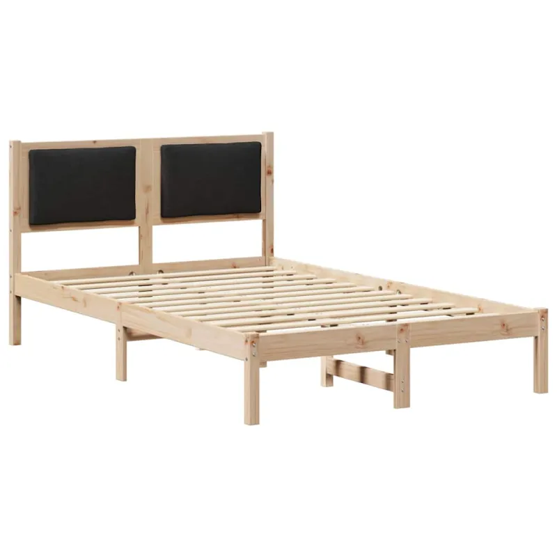 Lovos rėmas Juoda 120 x 190 cm Kietos pušies mediena